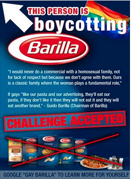 barilla boycott